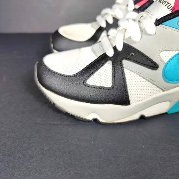 Nike Air Structure Triax 91 OG White Neo Teal Sneaker Youth Shoes Size 5.5Y